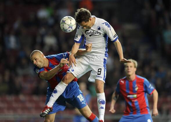 Champions League Play off FC Kopenhagen-Viktoria Pilsen Morten Nordstrand, FCK FC Kobenhavn.