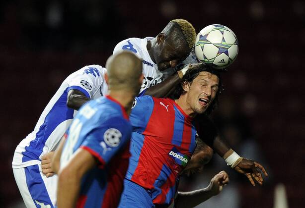 Champions League Play off FC Kopenhagen-Viktoria Pilsen Dame N Doye, FCK FC Kobenhavn., Marian Cisovsky, Viktoria Plzen.