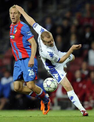 Champions League Play off FC Kopenhagen-Viktoria Pilsen Christian Grindheim, FCK FC Kobenhavn., Daniel Kolar