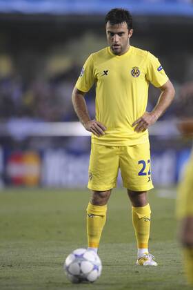 Aug. 23, 2011: Giuseppe Rossi player of Villarreal, during the match between Villarreal CF and Odense BoldKlub, played at Madrigal stadium, Villarreal, Spain. 