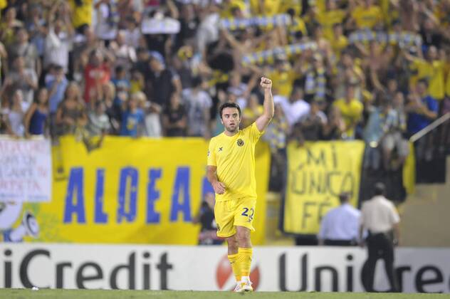 Aug. 23, 2011: Giuseppe Rossi player of Villarreal, during the match between Villarreal CF and Odense BoldKlub, played at Madrigal stadium, Villarreal, Spain. 