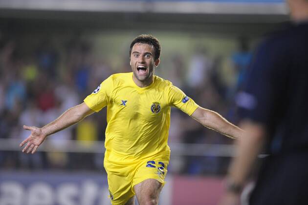 Giuseppe Rossi player of Villarreal, Villarreal CF - Odense BK --- 
