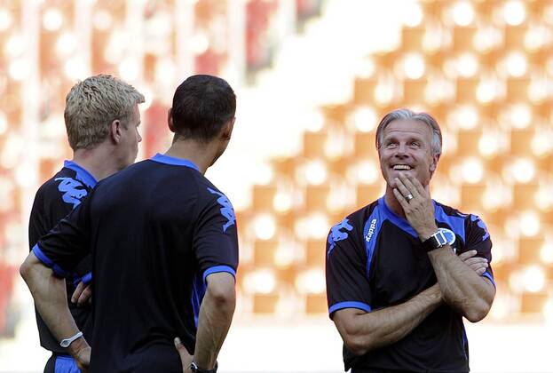 Roland Nilsson, coach of FC Kopenhagen pictured during training on August 23, 2011 ahead of the Champions League qualification soccer match against FC Viktoria Plzen which will be played in Prague on August 24. (CTKxPhoto KaterinaxSulova)  CTKPhoto65201108230768401