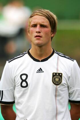 Fußball U19-Länderspiel Deutschland - Niederlande, am Sonntag, 4. September 2011 in Köln Philipp Hofmann ( Deutschland )