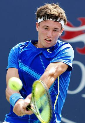 TENNIS - ATP, US Open 2011 NEW YORK CITY,NEW YORK,USA,04.SEP.11 - TENNIS - ATP Tennis Herren World Tour, US Open 2011, Grand Slam, Flushing Meadows, Junioren. Bild zeigt Dennis Novak (AUT). 