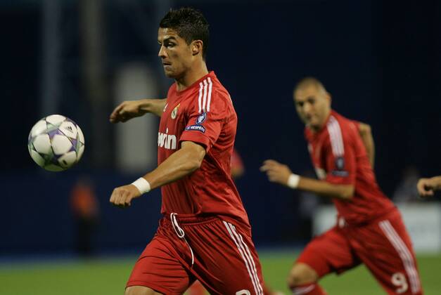 Zagreb, 14.09.2011. - Champion League, Group D, Maksimir Stadium, GNK Zagreb (blue) - Real Madrid CF (red) 0:1 Cristiano Ronaldo