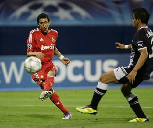 Zagreb, 14.09.2011. - Champion League, Group D, Maksimir Stadium, GNK Zagreb (blue) - Real Madrid CF (red) 0:1 Angel di Maria