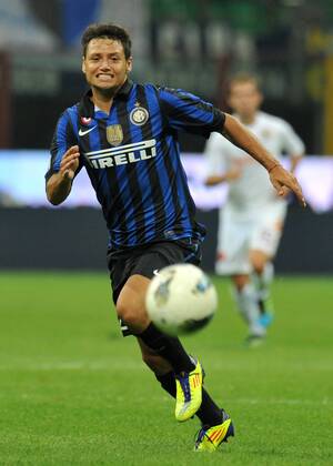 Mauro ZARATE (Inter) Milano 17 9 2011 Stadio Giuseppe Meazza Serie A 2011 2012 Football Calcio Inter Vs Roma allexsabba