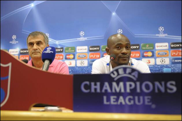 Senol Gunes - Didier Zokora - Trabzonspor vs. OSC Lille Metropole - Champions League - 26.09.2011 - Pressconference xJBAutissierx 