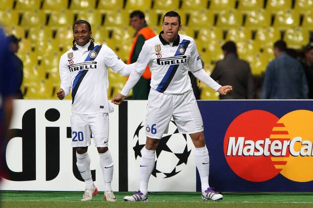 Lucio Inter Celebration UEFA Champions League 2011 2012 CSKA Moscow vs Inter Milan xPaoloxNuccix