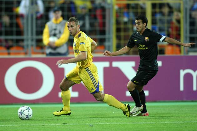 Champions League, Minsk, BATE Borisov - FC Barcelona, Pedro Rodriguez 0S3G8502 o00 Barca