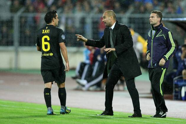 Champions League, Minsk, BATE Borisov - FC Barcelona, Xavi Hernandez, Josep Pep Guardiola 0S3G8650 o00 Barca