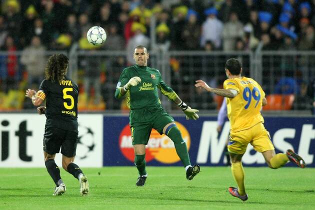 Champions League, Minsk, BATE Borisov - FC Barcelona, VICTOR VALDES 0S3G8740 o00 Barca