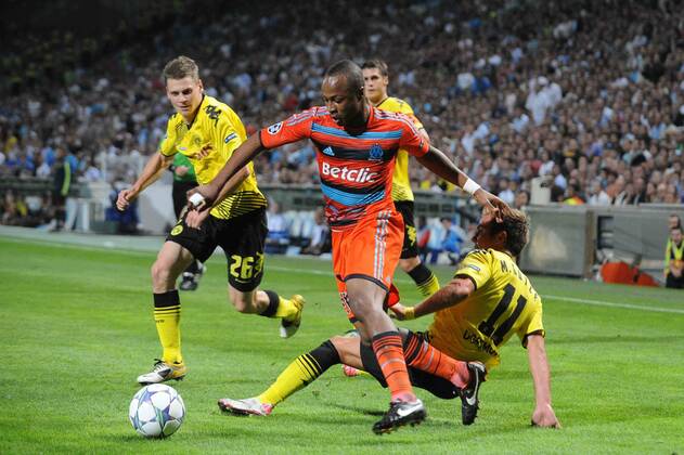 Olympique Marseille (OM) - Borussia Dortmund (BVB), Andre Ayew (OM) Mario Götze (Dortmund)--- xN.LeGouicxFEPx
