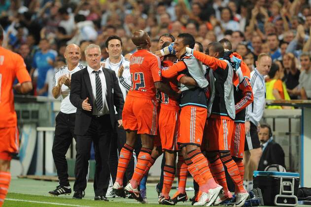 Olympique Marseille (OM) - Borussia Dortmund (BVB), Andre Ayew et Didier Descamps (OM)--- xN.LeGouicxFEPx