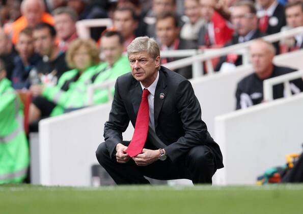 Arsenals Arsene Wenger looks on Barclays Premier League - Arsenal FC London vs. Sunderland AFC - 16th October, 2011 EDITORIAL USE ONLY. No use with unauthorised audio, video, data, fixture lists, club league logos or live services. Online in-match use limited to 120 images, no video emulation. No use in betting, games or single club league player publications.