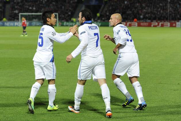 Lille 18 10 2011 - Champions League (LOSC) OSC Lille - Inter Mailand: Giampaolo Pazzini (C)