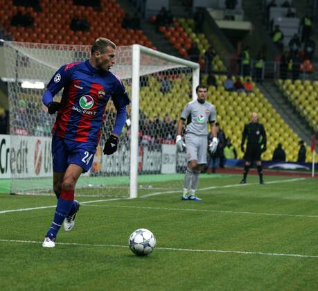 Moscow. 18 oct. 2011. CHAMPIONS LEAGUE 2011-2012. CSKA Moscow - TRABZONSPOR: 24. BEREZUTSKII Vasili (CSKA).