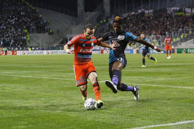 Mathieu Valbuena (Marseille), Alex Song (Arsenal), Olympique Marseille - Arsenal FC London xGwendolineLeGoffx 