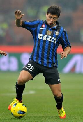 Mauro ZARATE (Inter) Milano 19 11 2011 Stadio Giuseppe Meazza Serie A 2011 2012 Football Calcio Inter Vs Cagliari allexsabba