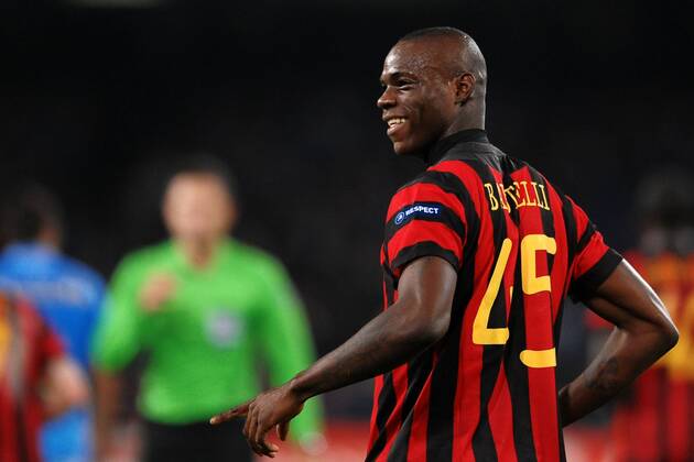 Mario BALOTELLI Napoli 22 11 2011 Stadio San Paolo Football Champions League 2011 2012, SSC Napoli vs Manchester City - andreaxstaccioli