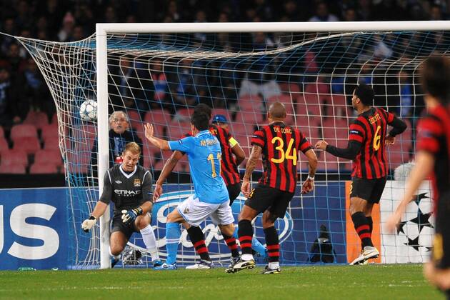 Edinson CAVANI Napoli 22 11 2011 Stadio San Paolo Football Champions League 2011 2012, SSC Napoli vs Manchester City - andreaxstaccioli
