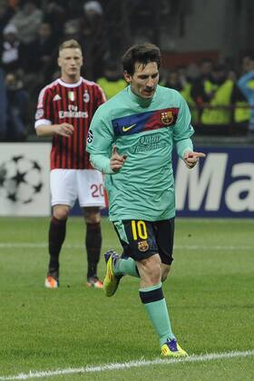 Mailand, 23.11.2011 - UEFA Champions League 2011 2012 - AC Mailand vs FC Barcelona - Lionel Messi 