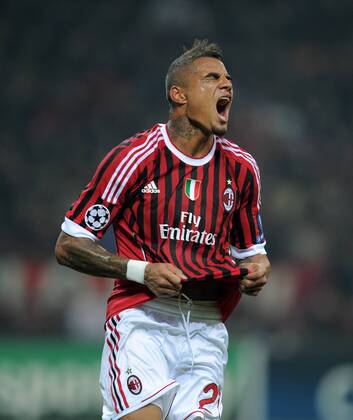 FUSSBALL CHAMPIONS LEAGUE SAISON 2011 2012 23.11.2011 AC Mailand - FC Barcelona EMOTION PUR! Kevin Prince Boateng (AC Mailand) 