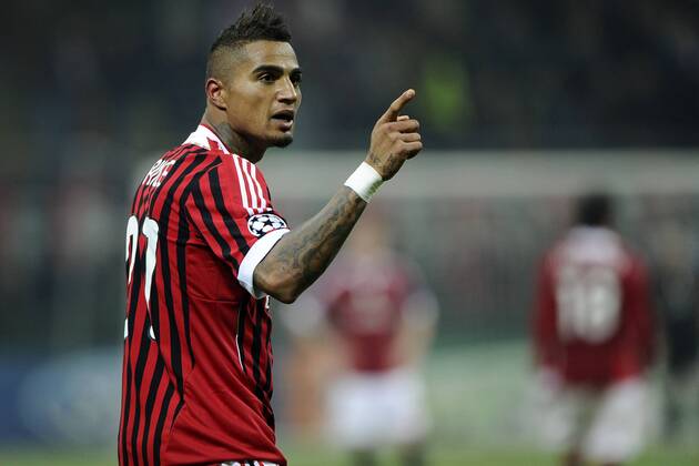 Mailand, 23.11.2011 - UEFA Champions League 2011 2012 - AC Mailand vs FC Barcelona - Kevin-Prince Boateng 