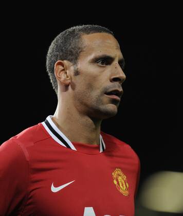 Rio Ferdinand of Manchester United Barclays Premier League Manchester United v Newcastle United 26th November, 2011 EDITORIAL USE ONLY. No use with unauthorised audio, video, data, fixture lists, club league logos or live services. Online in-match use limited to 120 images, no video emulation. No use in betting, games or single club league player publications.