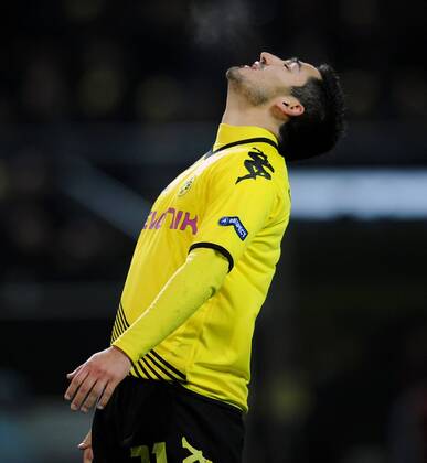 FUSSBALL CHAMPIONS LEAGUE SAISON 2011 2012 Borussia Dortmund - Olympique Marseille 06.12.2011 Ilkay GUENDOGAN (Dortmund) enttaeuscht 