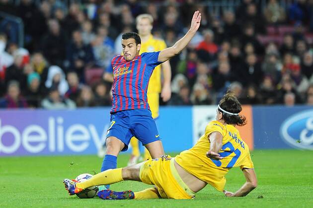 FC Barcelona (Barca) - FC BATE Borisov, Pedro (Eliezer Rodriguez Ledesma) - Yegor Filipenko 