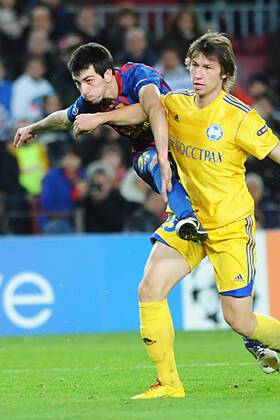 FC Barcelona (Barca) - FC BATE Borisov, Isaac Cuenca 