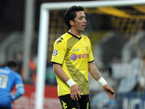 06-12-2011, Fussball, Saison 2011-2012, UEFA Champions League, Vorrunde, 6. Spieltag, Borussia Dortmund - Olympique Marseille 2-3 Lucas Barrios (Borussia Dortmund)