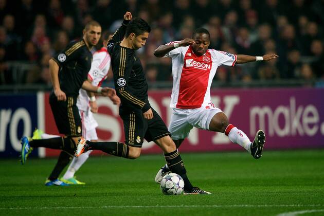 (L-R) Nuri Sahin of Real Madrid,Eyong Enoh of Ajax, Ajax Amsterdam - Real CF Madrid xVIxKarelxDelvoyex xOrangexPicturesxIVx 480244
