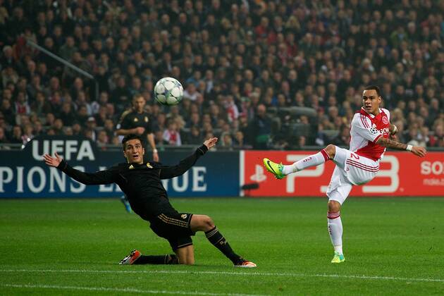 (L-R) Nuri Sahin of Real Madrid,Gregory van der Wiel of Ajax, Ajax Amsterdam - Real CF Madrid xVIxKarelxDelvoyex xOrangexPicturesxIVx 480249