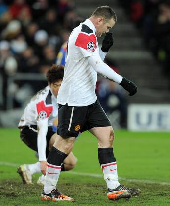 FUSSBALL CHAMPIONS LEAGUE SAISON 2011 2012 23.11.2011 FC Basel - Manchester United Enttäuschung ManU; Wayne Rooney 