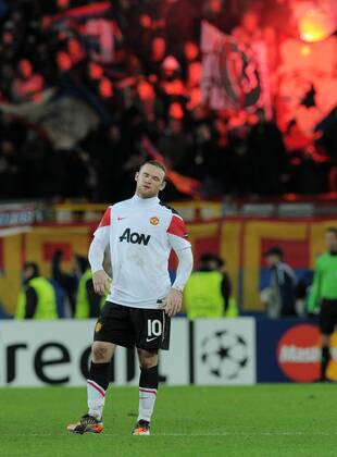 FUSSBALL CHAMPIONS LEAGUE SAISON 2011 2012 23.11.2011 FC Basel - Manchester United Enttäuschung ManU; Wayne Rooney 