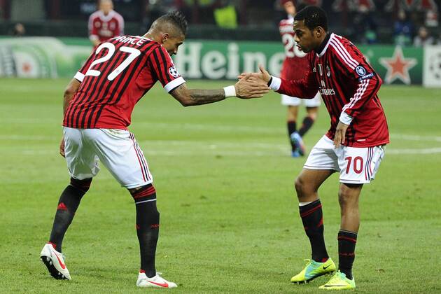 AC Mailand - Arsenal FC London: Robinho-Kevin-Prince Boateng 