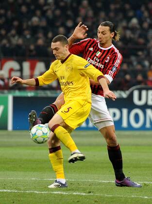 Zlatan IBRAHIMOVIC (Milan), Thomas ROSICKY (Arsenal), AC Mailand Arsenal - FC London allexsabba