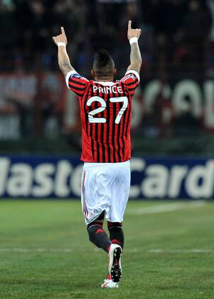 Kevin Prince BOATENG (Milan) goal celebration, AC Mailand Arsenal - FC London allexsabba