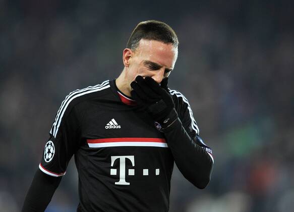 FUSSBALL CHAMPIONS LEAGUE SAISON 2011 2012 ACHTELFINALE HINSPIEL FC Basel - FC Bayern Muenchen 22.02.2012 Franck Ribery (FC Bayern Muenchen) 