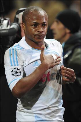 Joie Andre Ayew (OM) Foot: OM Inter de Milan - 22.02.2012 - Champions League JBAutissier PanoramiC 