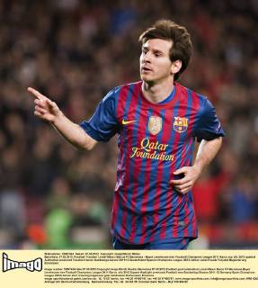 Barcelona, 07.03.2012, Fussball Torjubel: Lionel Messi (Barca) FC Barcelona - Bayer Leverkusen mm