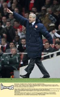 Arsenals Arsene Wenger in action..Arsenal v Newcastle United in the the Barclays Premier League, at the Emirates, London. 12th March 2012. EDITORIAL USE ONLY. No use with unauthorised audio, video, data, fixture lists, club league logos or live services. Online in-match use limited to 120 images, no video emulation. No use in betting, games or single club league player publications.