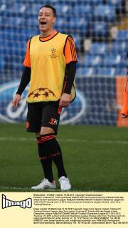 Football - Chelsea FC Training Chelsea Captain John Terry enjoys training at Stamford Bridge, ahead of their Champions League 