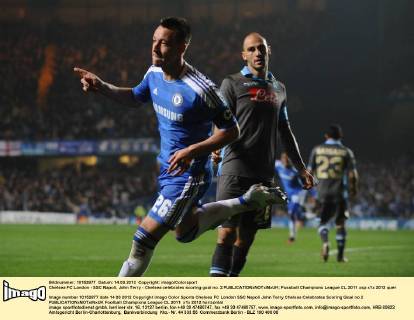 Chelsea FC London - SSC Napoli, John Terry - Chelsea celebrates scoring goal no. 2 