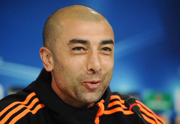 Football - Champions league. Chelsea Press Conference @ Benfica Stadium Roberto Di Matteo - Chelsea manager. 26 03 2012 