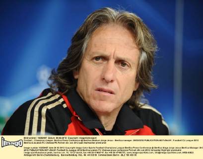 Football - Champions league. Benfica Press Conference @ Benfica Stadium Jorge Jesus - Benfica manager. 26 03 2012 