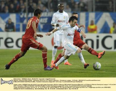 Mathieu Valbuena (OM) Football : Olympique Marseille vs FC Bayern München - Champions League - 1 4 Finale - 28 03 2012 FranckPennant Panoramic 